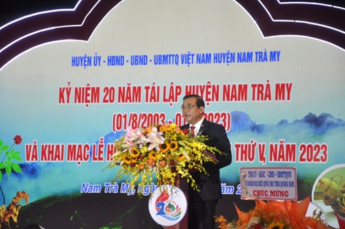 Khai mạc Lễ hội Sâm Ngọc Linh lần thứ 5 và kỷ niệm 20 năm Ngày tái lập huyện Nam Trà My