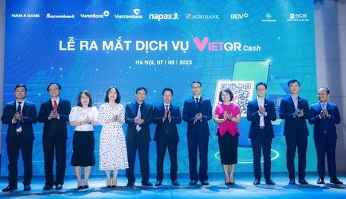 NAPAS và các ngân hàng ra mắt dịch vụ VietQRCash