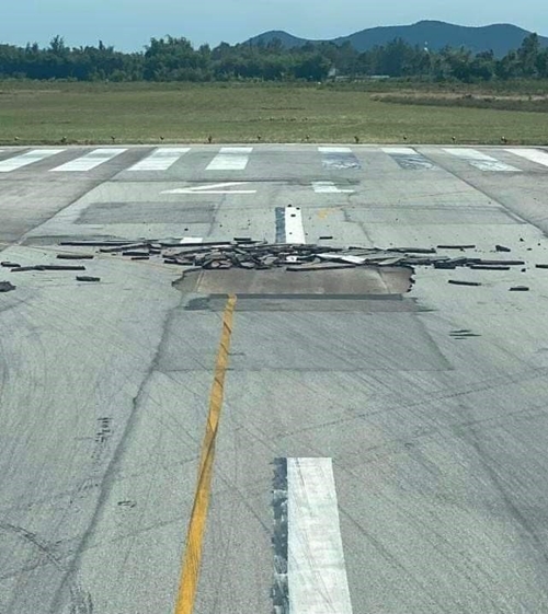 Báo cáo nguyên nhân sân bay Vinh bị hư hỏng