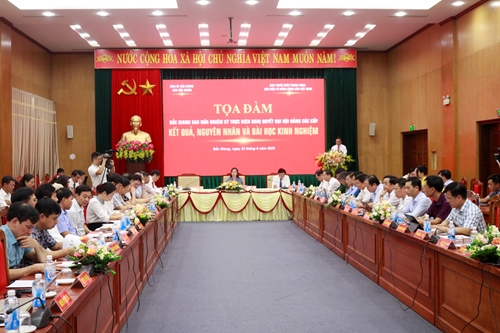 Tọa đàm “Bắc Giang sau nửa nhiệm kỳ thực hiện nghị quyết đại hội Đảng các cấp - Kết quả, nguyên nhân và bài học kinh nghiệm”