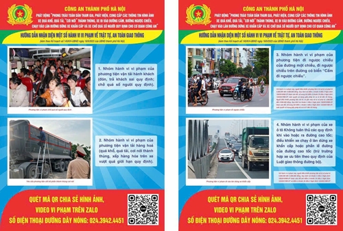 Công an Hà Nội tiếp nhận nhiều tin báo vi phạm giao thông từ người dân phản ánh
