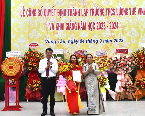 TP Vũng Tàu Khánh thành trường mới và khai giảng năm học 2023 - 2024