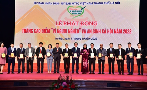 Hà Nội Kêu gọi vận động ủng hộ Quỹ “Vì người nghèo” Thành phố năm 2023