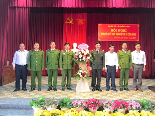 Kết quả bước đầu thực hiện nghị quyết Chính quy hoá lực lượng Công an xã, thị trấn ở Quảng Ninh