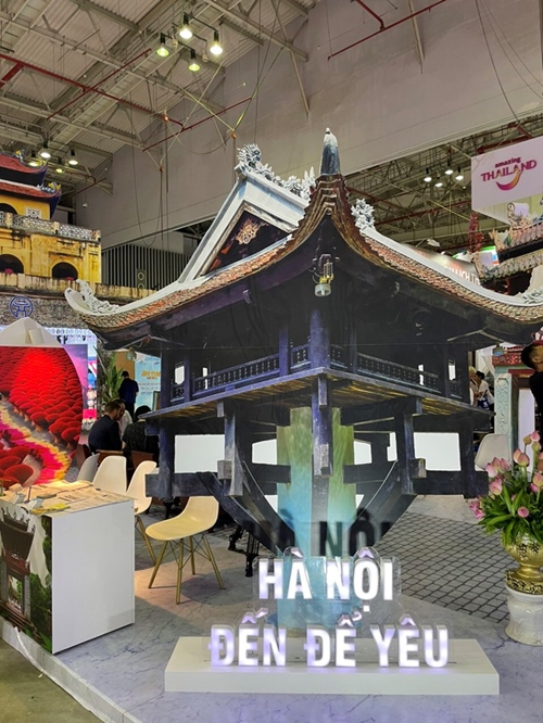 Gian hàng của Hà Nội để lại ấn tượng tại Hội chợ Du lịch Quốc tế 2023