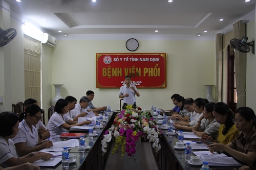 Nam Định Giám sát, đánh giá công tác điều dưỡng tại Bệnh viện Phổi
