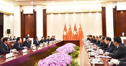 Thủ tướng Phạm Minh Chính hội đàm với Thủ tướng Quốc vụ viện nước Cộng hòa nhân dân Trung Hoa Lý Cường