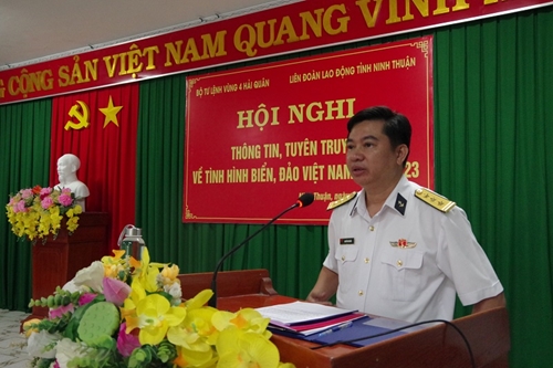 Vùng 4 Hải quân thông tin, tuyên truyền biển, đảo tại tỉnh Ninh Thuận