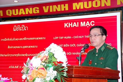 Tập huấn Chỉ huy - tham mưu BĐBP, Trinh sát biên giới cho Quân đội nhân dân Lào