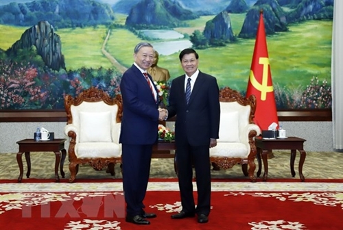 Tăng cường giao lưu, hợp tác giữa Bộ Công an Lào và Việt Nam