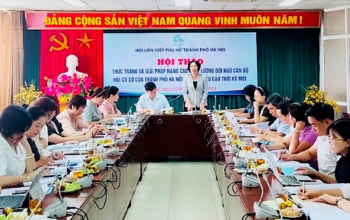 Nâng cao chất lượng đội ngũ cán bộ Hội phụ nữ cơ sở của Hà Nội