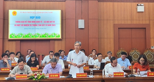 Quảng Nam Quý III năm 2023, tốc độ tăng trưởng phục hồi chậm