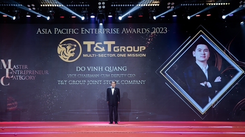 Phó Chủ tịch T T Group Đỗ Vinh Quang nhận giải Doanh nhân xuất sắc Châu Á 2023
