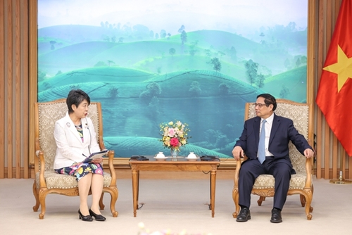 Thủ tướng Phạm Minh Chính tiếp Bộ trưởng Ngoại giao Nhật Bản