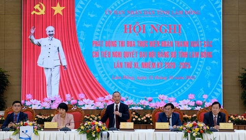 Lâm Đồng phát động thi đua hoàn thành chỉ tiêu Nghị quyết Đại hội Đảng bộ tỉnh