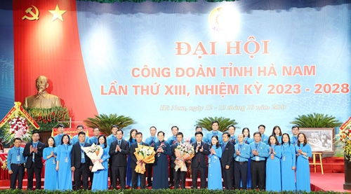 263 đại biểu dự Đại hội Công đoàn tỉnh Hà Nam lần thứ XIII