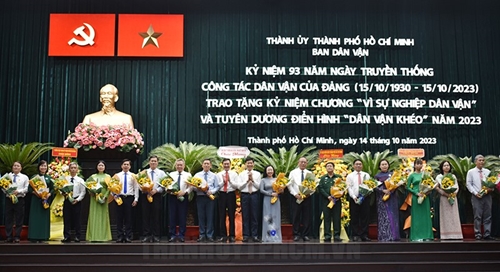 TP Hồ Chí Minh Tiếp tục thực hiện có hiệu quả phong trào thi đua “Dân vận khéo
