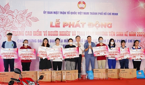 TP Hồ Chí Minh phát động Tháng cao điểm “Vì người nghèo” năm 2023