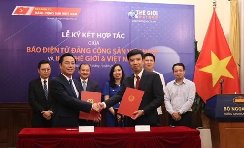 Báo điện tử Đảng Cộng sản Việt Nam và Báo Thế giới  Việt Nam ký kết hợp tác