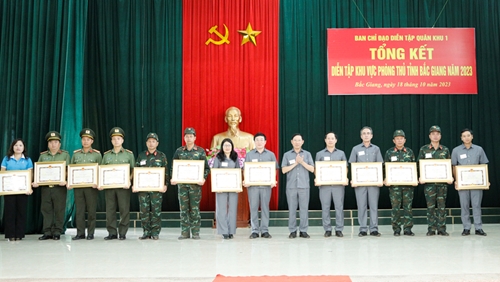 Bắc Giang hoàn thành xuất sắc nhiệm vụ diễn tập khu vực phòng thủ tỉnh