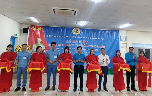Ra mắt điểm sinh hoạt văn hóa công nhân Công ty SWCC Showa Việt Nam