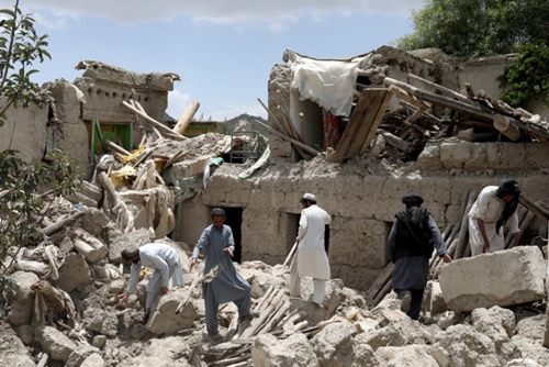 Liên tiếp động đất mạnh ở Afghanistan, nhiều người bị thương