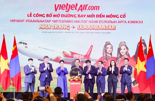 Vietjet công bố đường bay thẳng Ulaanbaatar - Mông Cổ và Nha Trang - Việt Nam