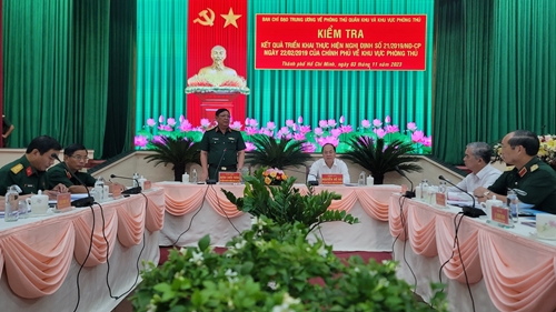 TP Hồ Chí Minh Thực hiện tốt Nghị định 21 về khu vực phòng thủ