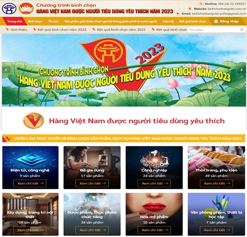 Hà Nội Lựa chọn 150 sản phẩm hàng Việt được người tiêu dùng yêu thích