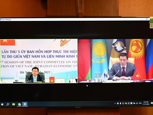 Khóa họp lần thứ 5 Ủy ban hỗn hợp thực thi Hiệp định Thương mại tự do giữa Việt Nam và Liên minh Kinh tế Á – Âu