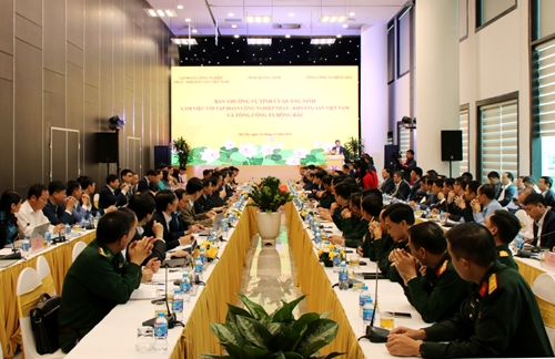Ban Thường vụ Tỉnh ủy Quảng Ninh làm việc với TKV và Tổng Công ty Đông Bắc