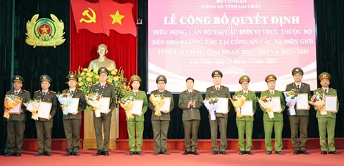 Lai Châu Tiếp nhận 22 cán bộ cơ quan Bộ Công an tăng cường Công an xã biên giới