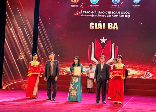Báo điện tử ĐCSVN đoạt giải Ba Giải báo chí toàn quốc Vì sự nghiệp Giáo dục Việt Nam năm 2023