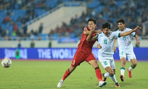 Đội tuyển Việt Nam thua đáng tiếc tuyển Iraq trong phút bù giờ
