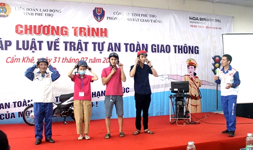 Phú Thọ Đảm bảo TTATGT cho công nhân lao động tại các khu công nghiệp, cụm công nghiệp