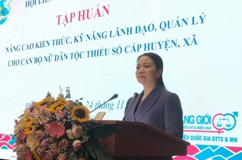 Bắc Giang Trang bị kỹ năng lãnh đạo, quản lý cho cán bộ nữ người dân tộc thiểu số