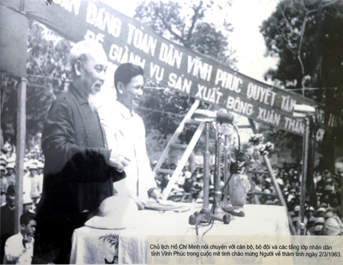 8 lần Chủ tịch Hồ Chí Minh thăm và làm việc với Đảng bộ, nhân dân tỉnh Vĩnh Phúc