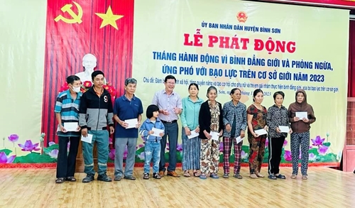 Huyện Bình Sơn Quảng Ngãi  Phát động Tháng hành động vì bình đẳng giới