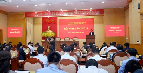 Hội nghị lần thứ 15 Ban Chấp hành Đảng bộ tỉnh Lào Cai khóa XVI