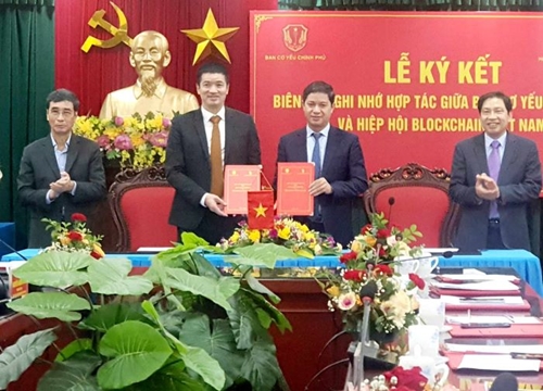 Ký kết Biên bản ghi nhớ hợp tác giữa Ban Cơ yếu Chính phủ với Hiệp hội Blockchain Việt Nam