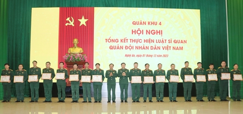 Quân khu 4 Tổng kết thực hiện Luật Sĩ quan Quân đội Nhân dân Việt Nam