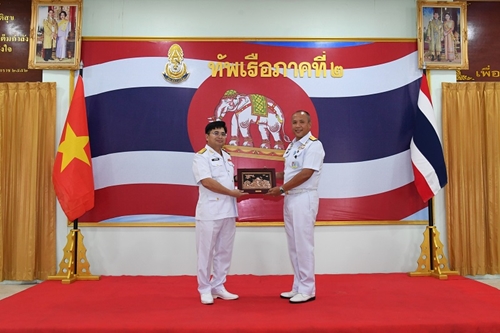 Vùng 5 Hải quân thăm, giao lưu với Bộ Tư lệnh Vùng 2 Hải quân Hoàng gia Thái Lan
