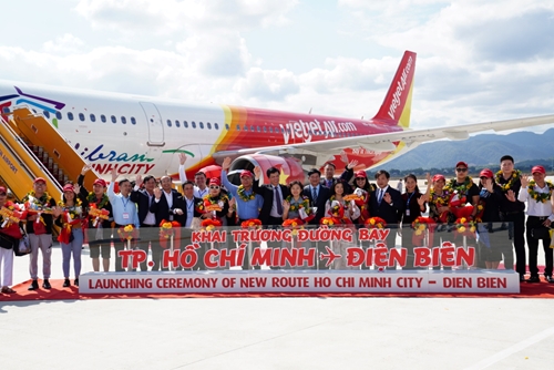 Vietjet khai trương đường bay TP Hồ Chí Minh - Điện Biên
