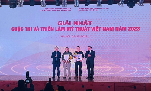 27 tác phẩm đoạt giải cuộc thi Mỹ thuật Việt Nam năm 2023