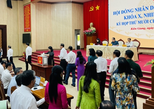 Chủ tịch HĐND tỉnh Kiên Giang có số phiếu tín nhiệm cao nhiều nhất