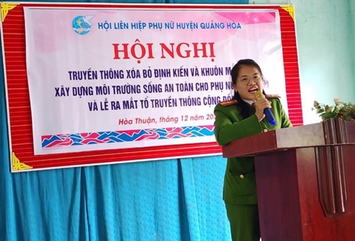 Huyện Quảng Hòa hưởng ứng Tháng hành động vì bình đẳng giới