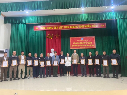 Đồng Hỷ kết nạp 17 hội viên danh dự Hội LHPN Việt Nam