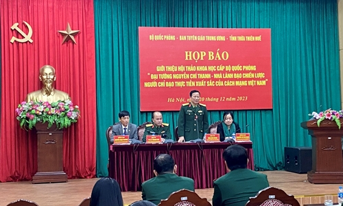 Sắp diễn ra Hội thảo cấp Bộ Quốc phòng về Đại tướng Nguyễn Chí Thanh