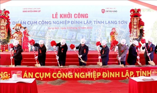 Lạng Sơn khởi công dự án cụm công nghiệp Đình Lập hơn 677 tỷ đồng