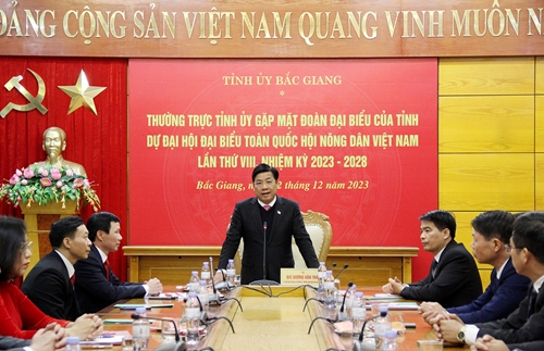 Bắc Giang có 17 đại diện dự Đại hội đại biểu toàn quốc Hội Nông dân Việt Nam lần thứ VIII